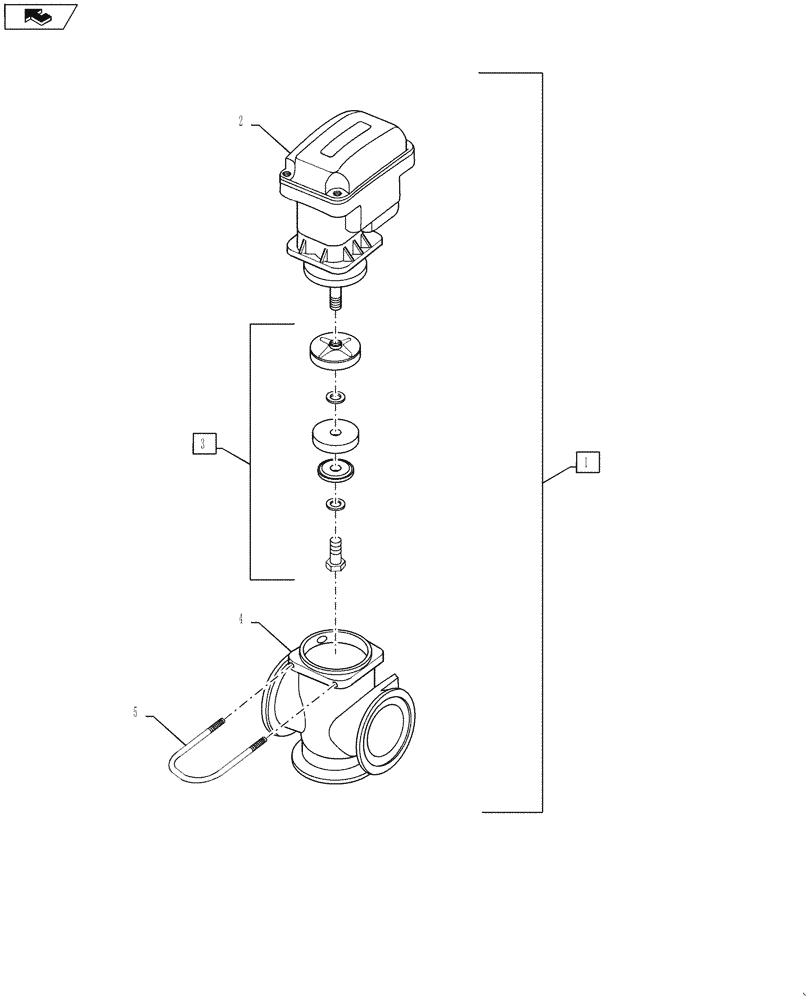 Схема запчастей Case IH 4420 - (09-098) - BOOM MANIFOLD BREAKDOWN, 7 SECTION BOOM, STANDARD FLOW, INNER BOOM SECTION CONTROL, 2.2" FLANGE X 2" FLANGE Liquid Plumbing