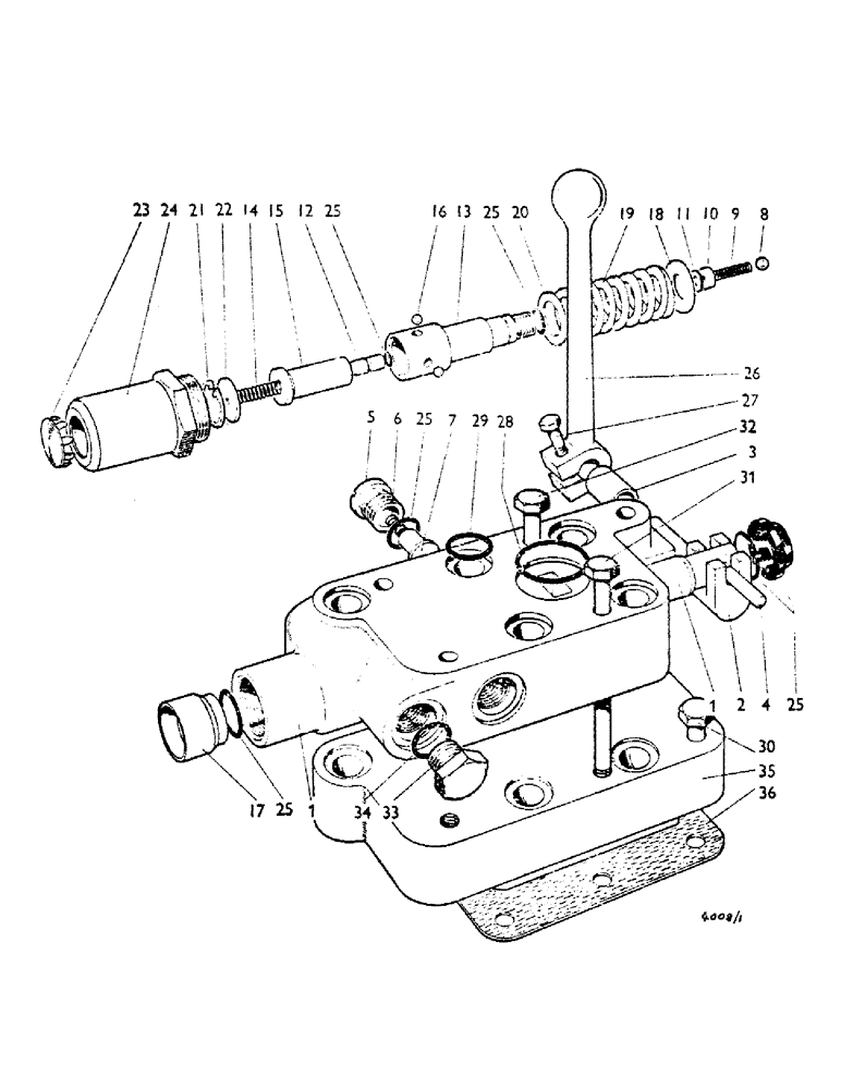 Схема запчастей Case IH 780 - (052) - 918957, DOUBLE-ACTING LIVE TAKE-OFF VALVE U844, SINGLE VALVE, 918938, OPTIONAL EQUIPMENT, U845 (07) - HYDRAULIC SYSTEM