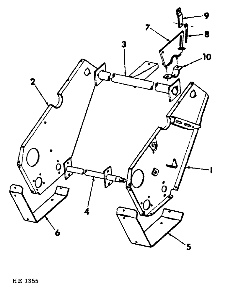 Схема запчастей Case IH 230 - (17-02) - MOUNTED EQUIPMENT, CONDITIONER MAIN FRAME Mounted Equipment