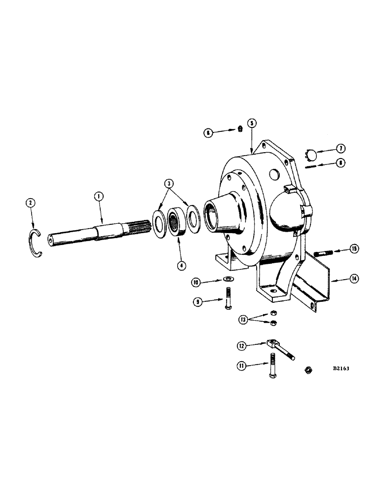 Схема запчастей Case IH 950 - (032) - PTO HOUSING, A126 ENGINE 