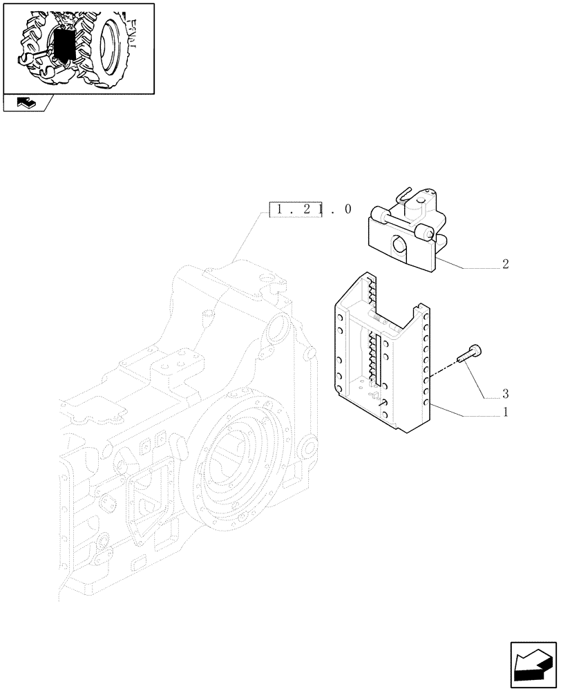 Схема запчастей Case IH PUMA 140 - (1.89.5/05) - SLIDER TOW HOOK WITH AUTO SWIVEL COUPLING LESS SWINGING DRAWBAR (GERMANY) (VAR.330955) (09) - IMPLEMENT LIFT