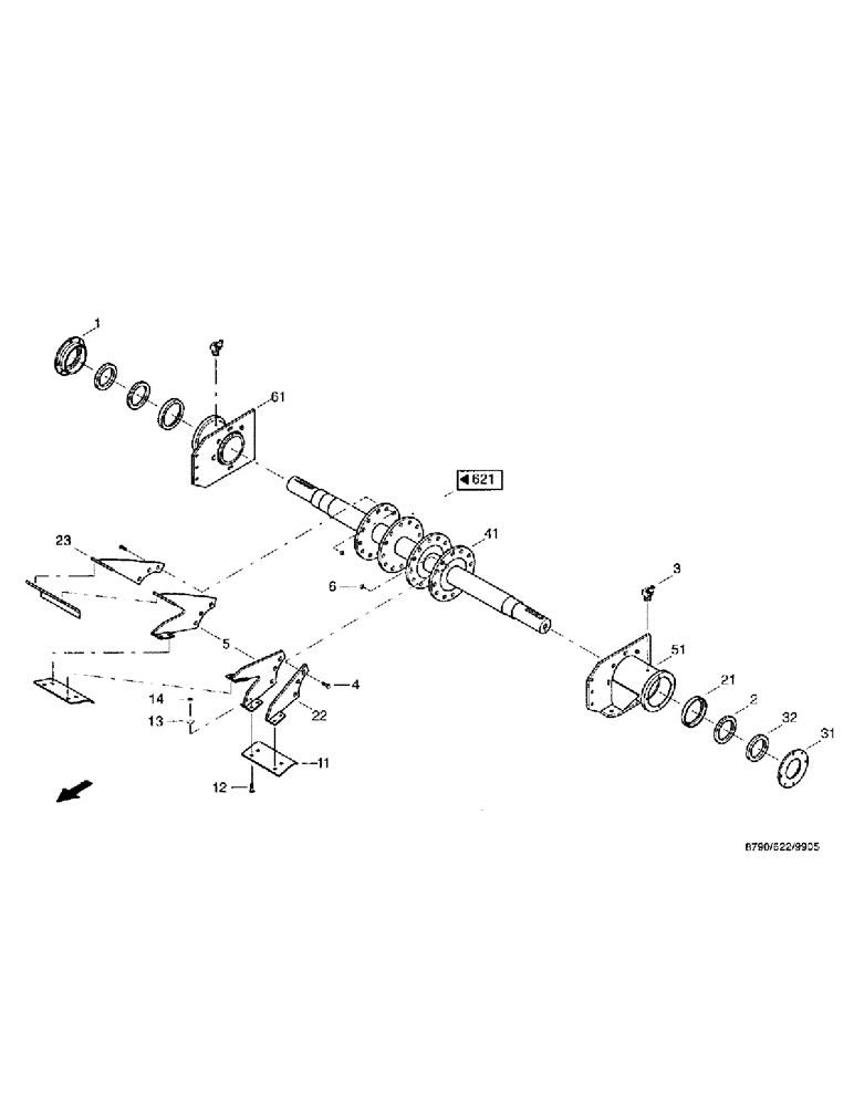 Схема запчастей Case IH 8790 - (136) - SPOUT BLOWER, ROTOR (70) - EJECTION