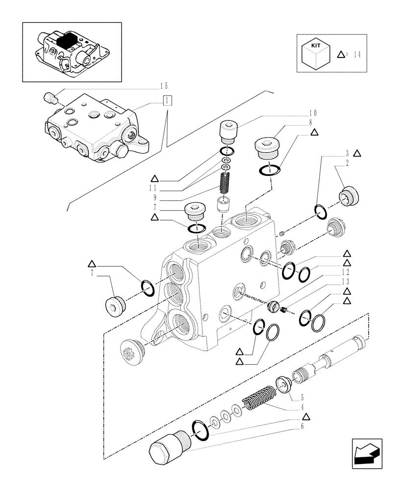 Схема запчастей Case IH MXU110 - (1.82.7/ F) - INCOMING SIDE PANEL & RELATED PARTS (07) - HYDRAULIC SYSTEM