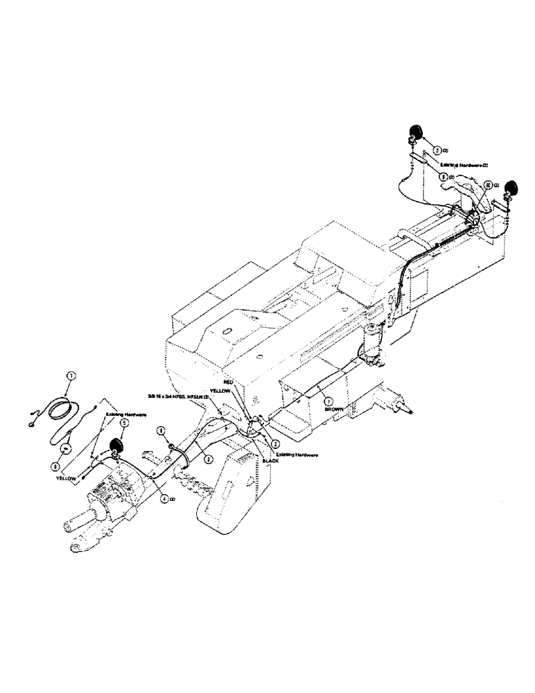 Схема запчастей Case IH 8550 - (62) - LIGHT KIT (55) - ELECTRICAL SYSTEMS