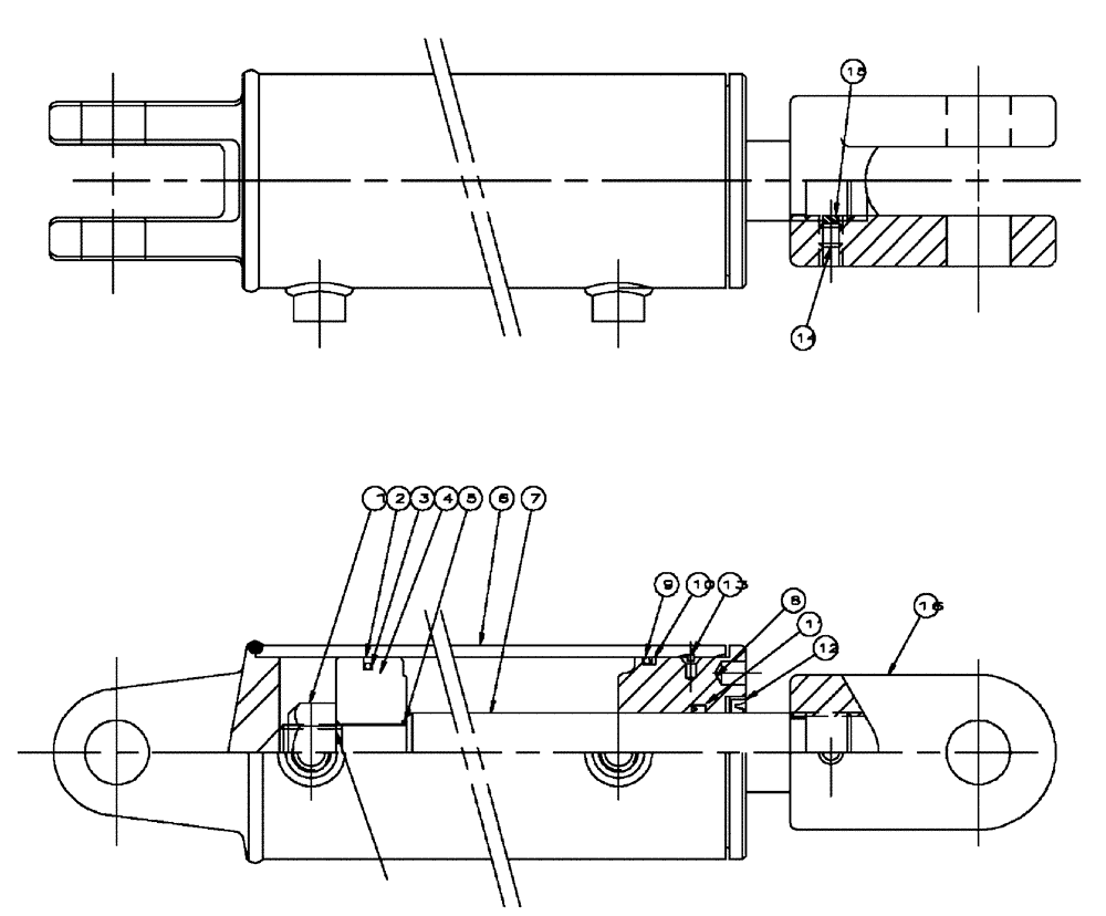 Схема запчастей Case IH FLX610 - (02-005) - CYLINDER ASSEMBLY Cylinders