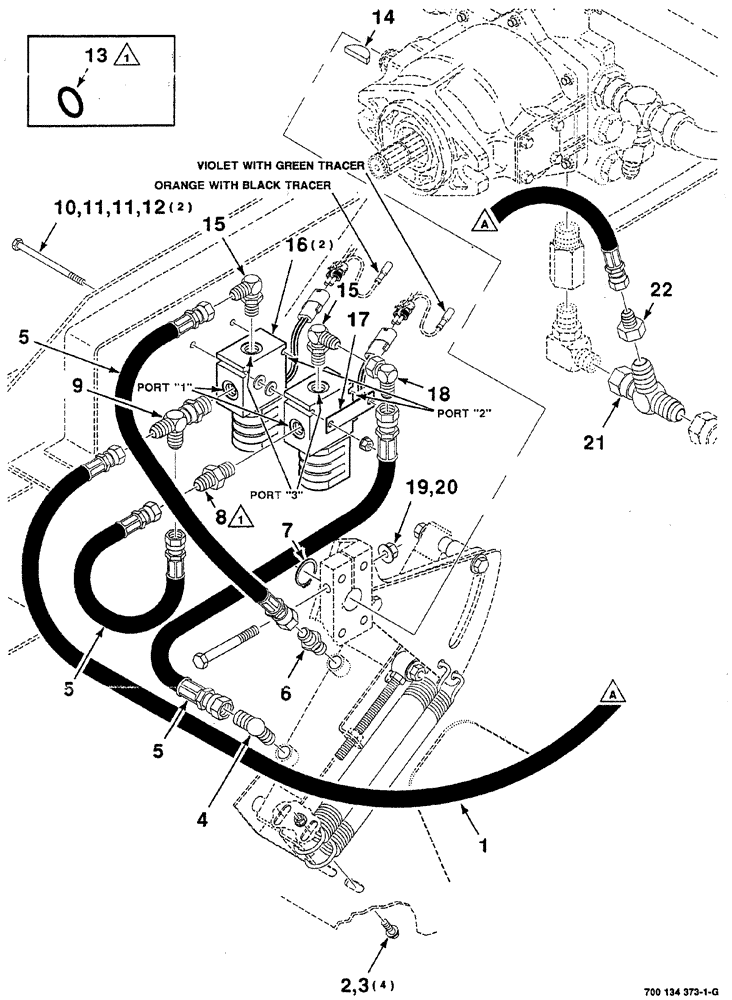 Схема запчастей Case IH 8870 - (08-60) - HEADER CONTROL ASSEMBLY WITH REVERSE (58) - ATTACHMENTS/HEADERS