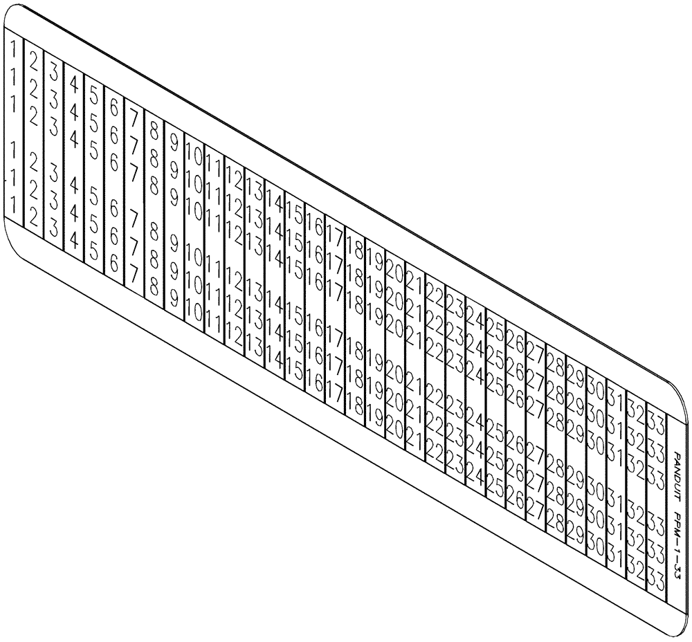 Схема запчастей Case IH ADX3380 - (A.50.A[30]) - FLOW SENSOR CARD LABELS A - Distribution Systems