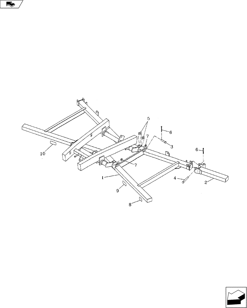 Схема запчастей Case IH 530 - (39.100.02) - DISC ATTACHMENT (39) - FRAMES AND BALLASTING