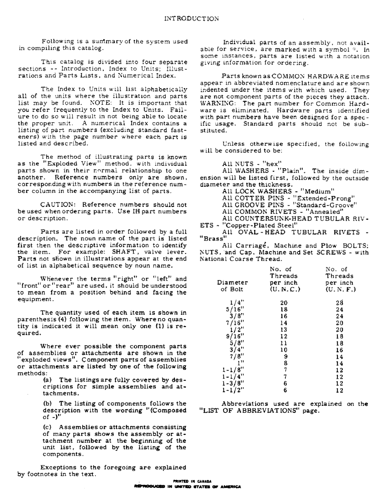 Схема запчастей Case IH 10 - (2) - INTRODUCTION 