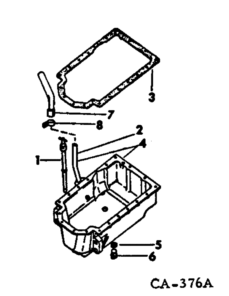 Схема запчастей Case IH D-179 - (A-11) - CRANKCASE OIL PAN 