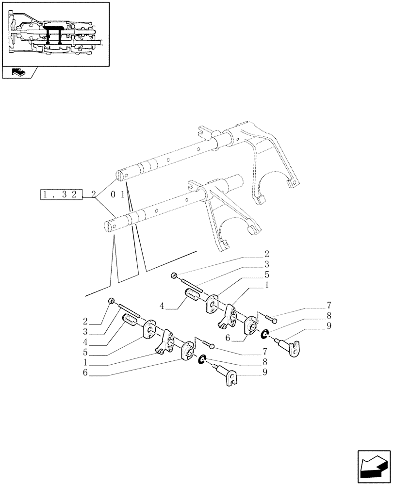 Схема запчастей Case IH PUMA 125 - (1.75.0[06]) - CENTRAL REDUCTION GEARS - SENSORS (06) - ELECTRICAL SYSTEMS