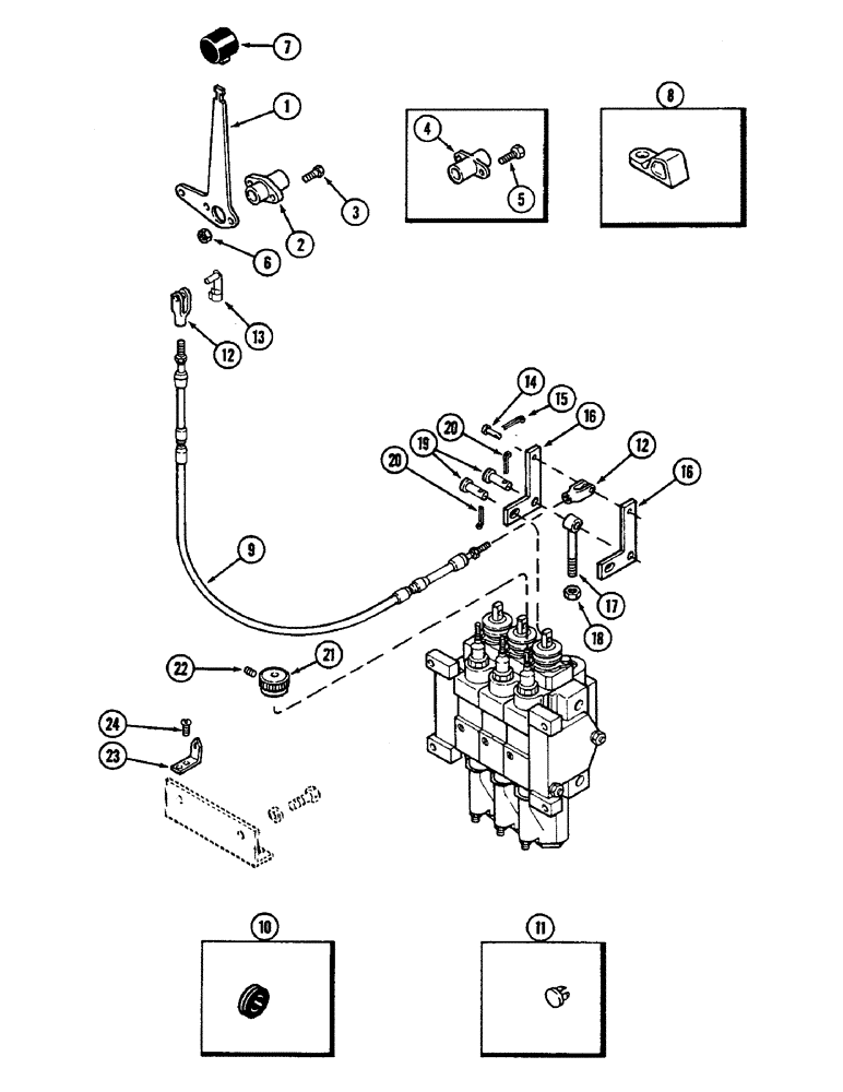 Схема запчастей Case IH 2290 - (8-404) - REMOTE HYDRAULICS, REMOTE ATTACHMENT, NUMBER 3 CIRCUIT (08) - HYDRAULICS