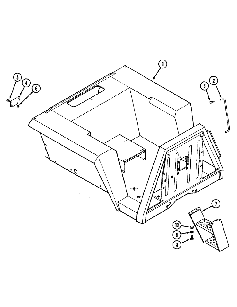 Схема запчастей Case IH 2290 - (9-544) - PLATFORM AND FENDERS, WITHOUT CAB (09) - CHASSIS/ATTACHMENTS