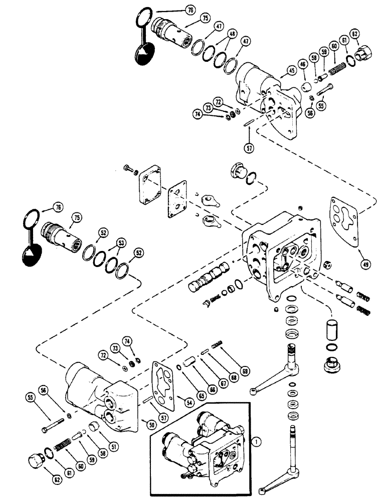 Схема запчастей Case IH 2670 - (368) - A141378 REMOTE HYDRAULIC VALVE, WITHOUT RELIEF VALVE, USED TRACTOR SN 8763920 TO 8786558 (CONT) (08) - HYDRAULICS