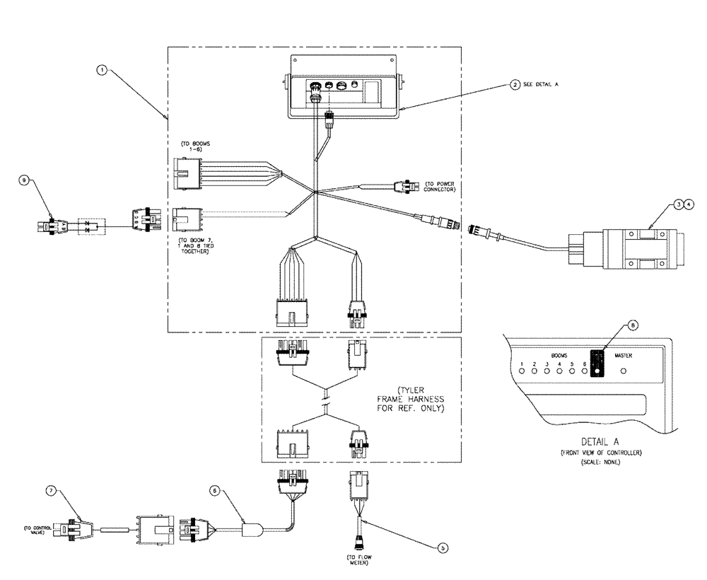 Схема запчастей Case IH SPX3200 - (12-001) - RAVEN CONTROLLER ASSEMBLY (06) - ELECTRICAL