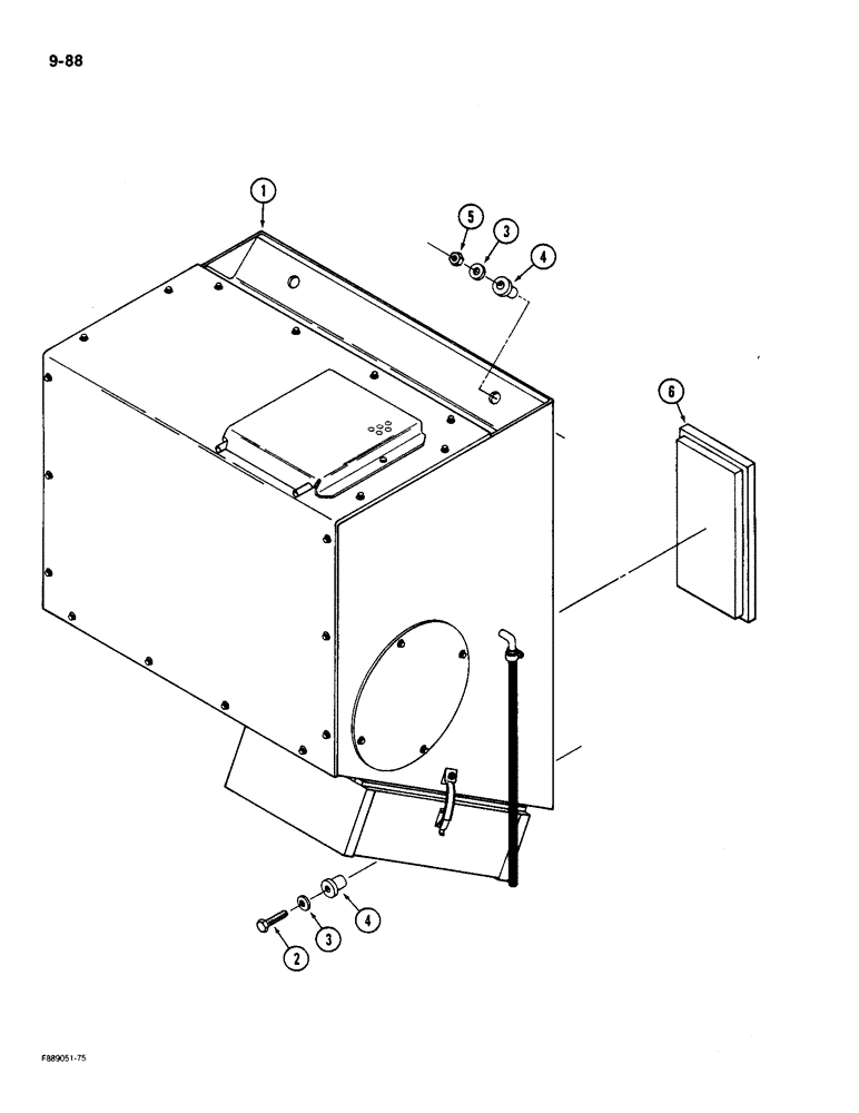 Схема запчастей Case IH 9180 - (9-088) - AIR CONDITIONING AND HEATER MODULE CAB (09) - CHASSIS/ATTACHMENTS