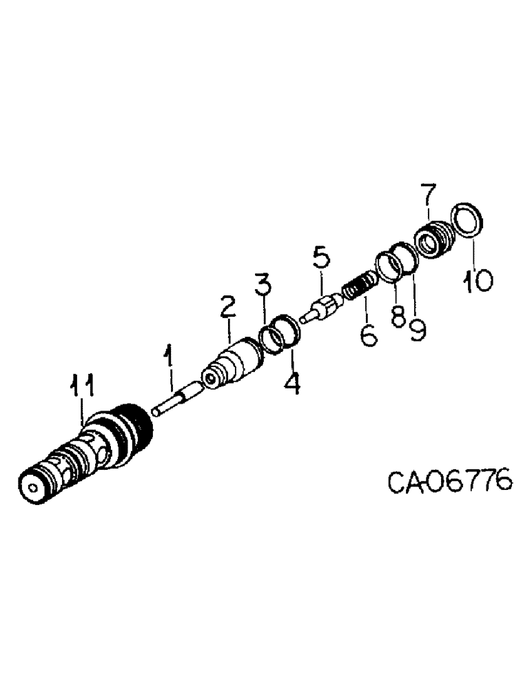 Схема запчастей Case IH 3788 - (10-26) - HYDRAULICS, DROP VALVE ASSY (07) - HYDRAULICS