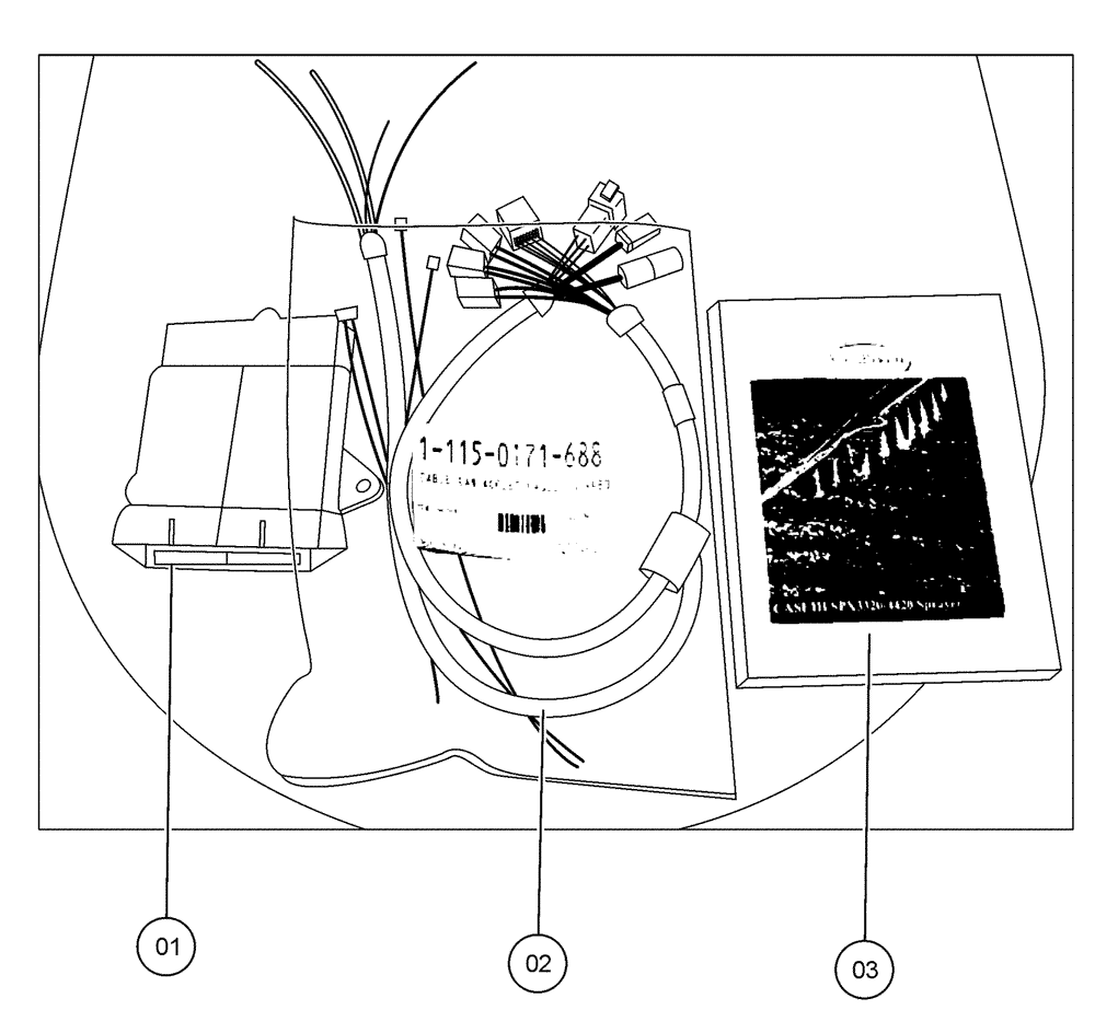 Схема запчастей Case IH SPX3320 - (11-077) - KIT, ACCU BOOM Options
