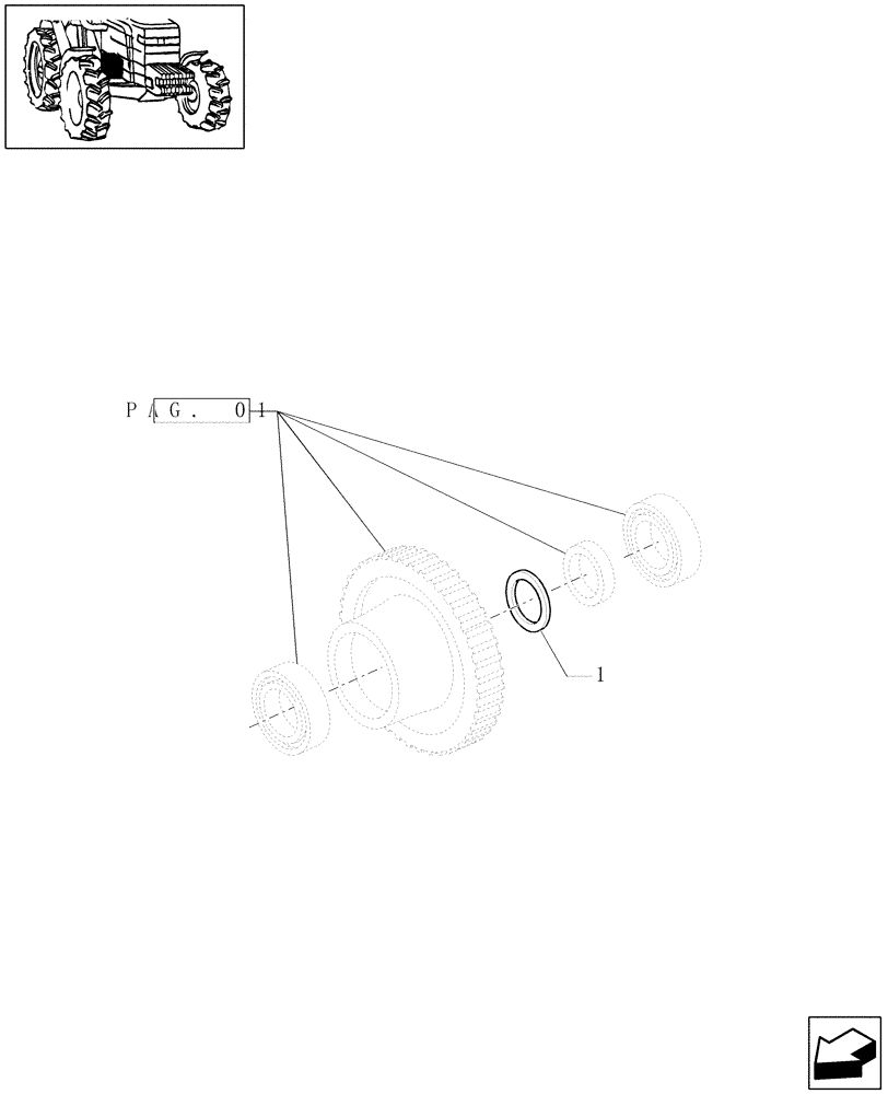 Схема запчастей Case IH PUMA 180 - (1.32.8[03]) - PUMPS FOR HYDRAULIC SYSTEM AND LIFT - SHIMS (03) - TRANSMISSION