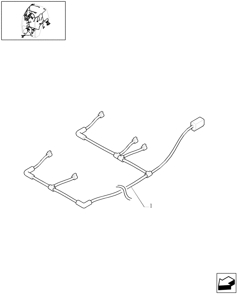 Схема запчастей Case IH PUMA 165 - (1.91.4/09) - (VAR.484) RH LIFT ROD AND TOP LINK HYDR. ADJUST W/ELETRONIC CONTROL - LINK LEVELLING VALVE HARNESS (10) - OPERATORS PLATFORM/CAB