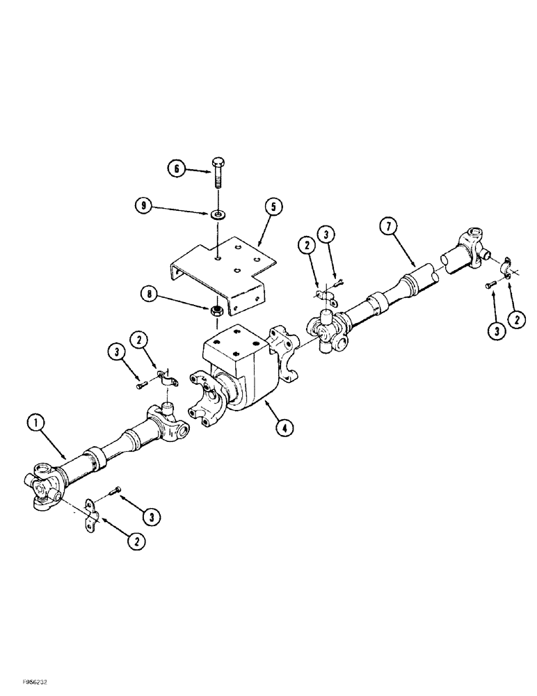 Схема запчастей Case IH 9370 QUADTRAC - (6-060) - PTO DRIVE SHAFT MOUNTING (06) - POWER TRAIN