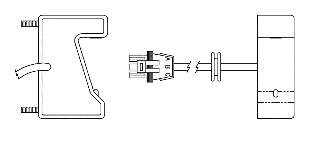 Схема запчастей Case IH FLX810 - (13-015) - SENSOR ASSEMBLY, HOPPER LEVEL (06) - ELECTRICAL