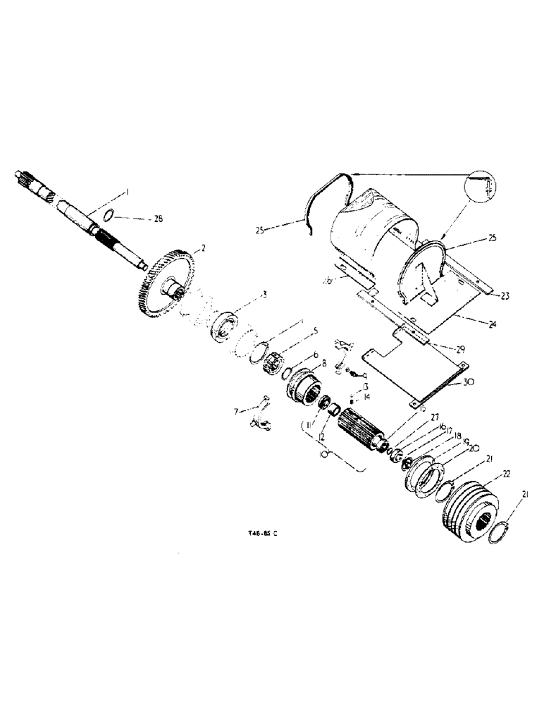 Схема запчастей Case IH 276 - (6-65) - MOWER DRIVE GEARS AND SHAFTS, SINGLE SPEED, C.D.E.F., MOWER DRIVE ATTACHMENTS (88) - ACCESSORIES