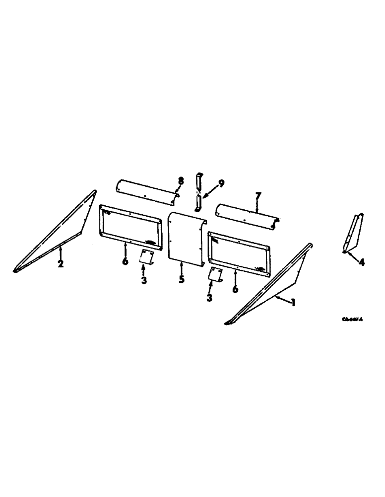 Схема запчастей Case IH 764 - (N-32) - GATHERER EXTENSIONS (58) - ATTACHMENTS/HEADERS