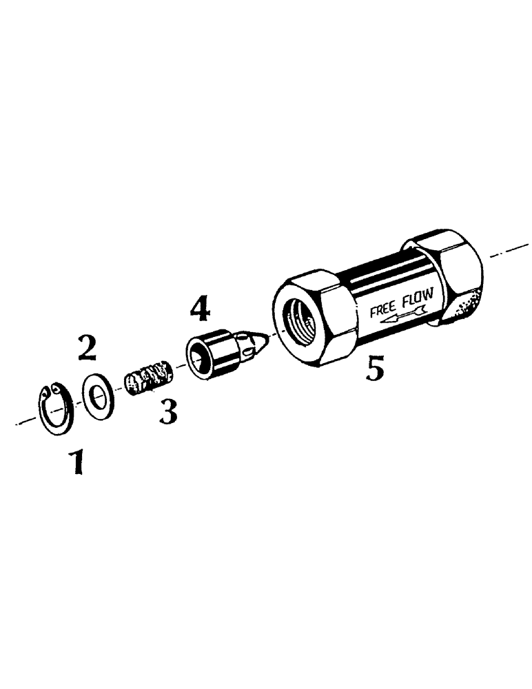 Схема запчастей Case IH 7000 - (B04-50) - HYDRUALIC CHECK VALVE, 3/4 INCH Hydraulic Components & Circuits