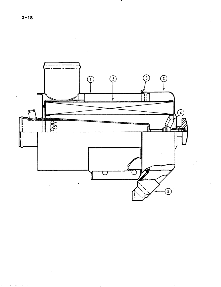 Схема запчастей Case IH 485 - (2-018) - AIR CLEANER, COOPERS (02) - ENGINE