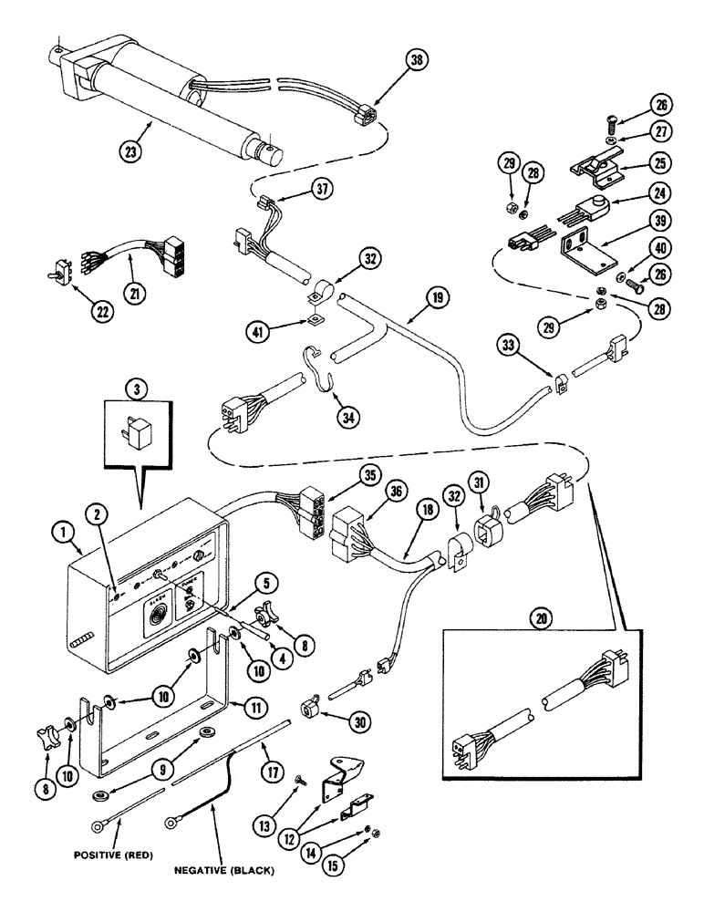 Схема запчастей Case IH 3440 - (02) - ELECTRIC TWINE TIE SYSTEM 