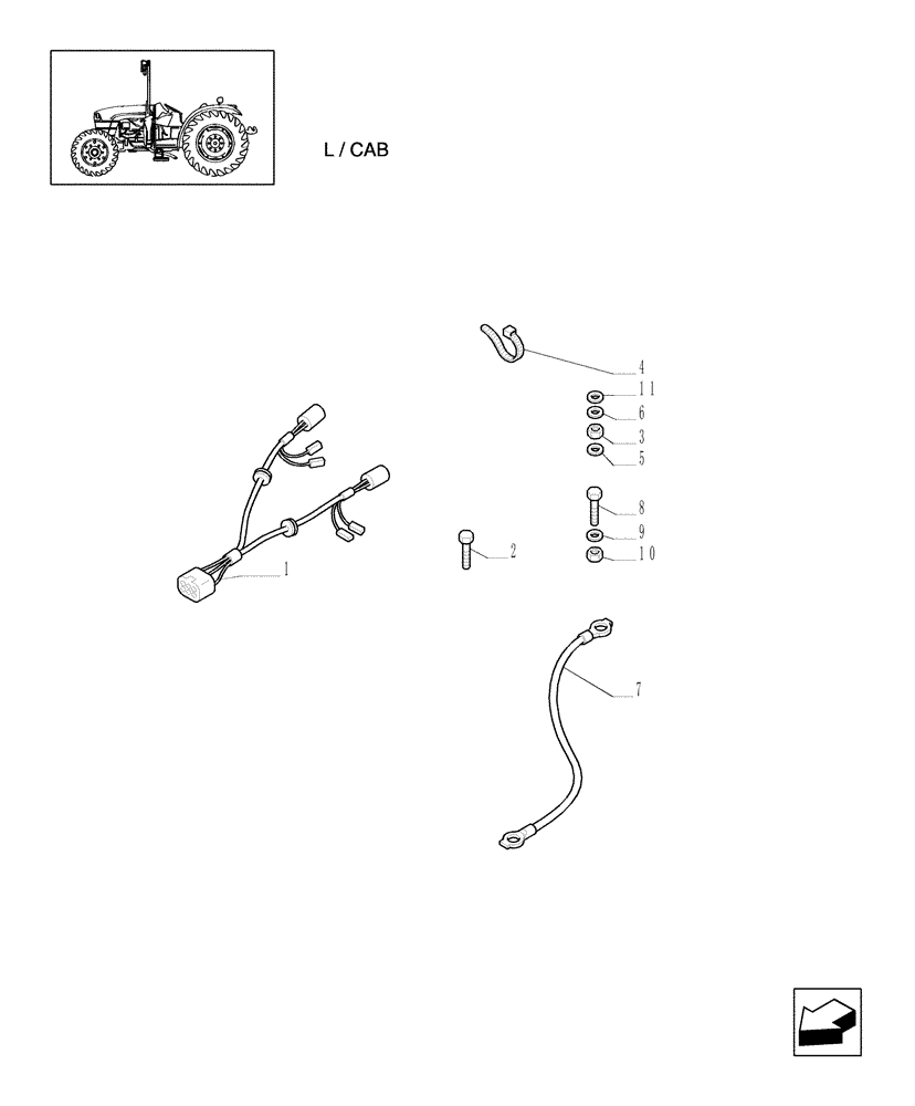 Схема запчастей Case IH JX1060C - (1.92.75[04]) - ELECTRIC CONTROLS - L/CAB (10) - OPERATORS PLATFORM/CAB