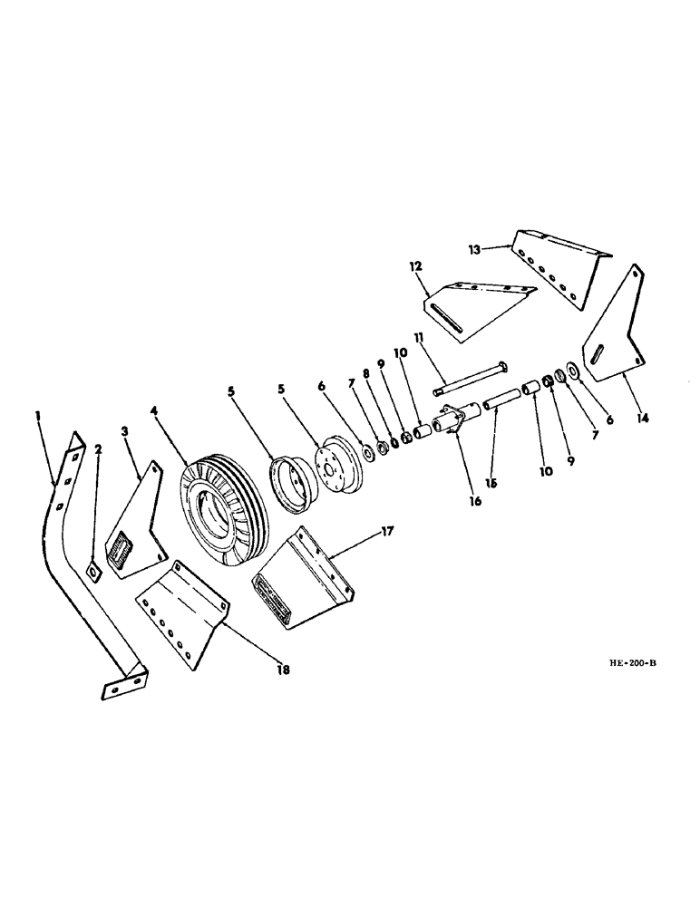 Схема запчастей Case IH 375 - (N-02) - PARTS ACCESSORIES AND ATTACHMENTS, PLATFORM GAUGE WHEEL Accessories & Attachments