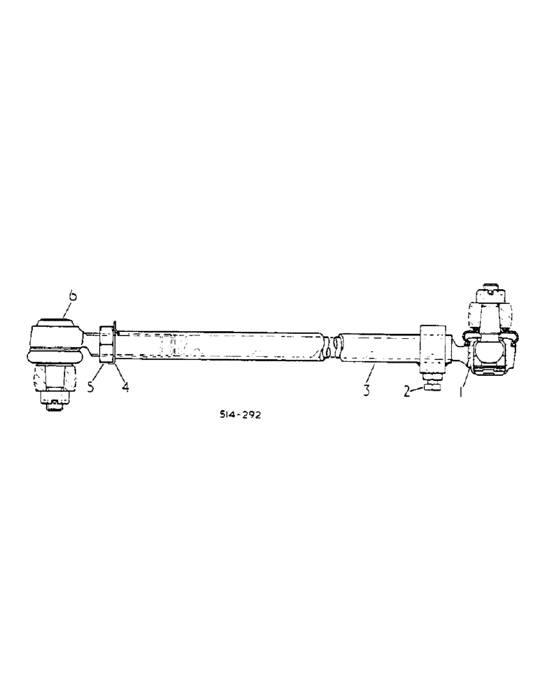 Схема запчастей Case IH 584 - (14-014) - TIE ROD ASSEMBLY, 3118841R92 Suspension