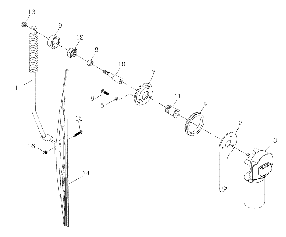 Схема запчастей Case IH 7700 - (A11[17]) - WINDSCREEN WIPER Mainframe & Functioning Components