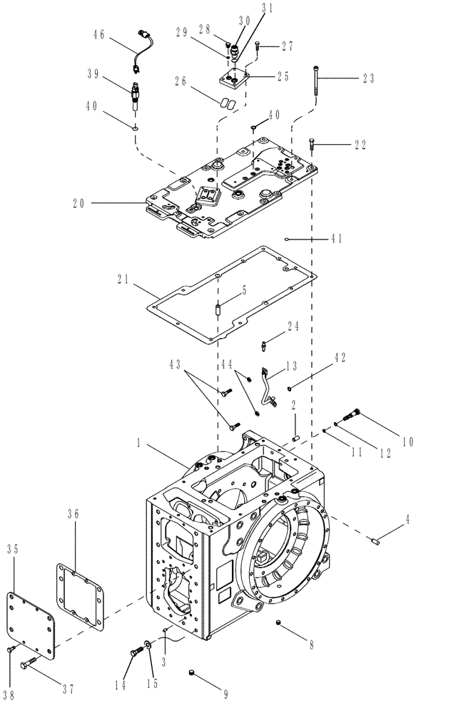 Схема запчастей Case IH MX275 - (06-30) - REAR AXLE - HOUSING (06) - POWER TRAIN