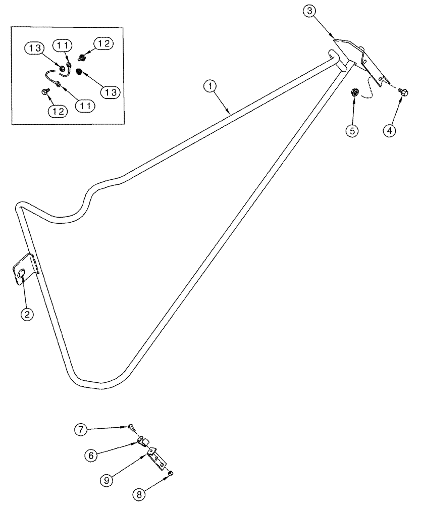 Схема запчастей Case IH 2388 - (09C-11) - SHIELDS, INLET AND SEPARATOR - RIGHT HAND REAR (15) - BEATER & CLEANING FANS