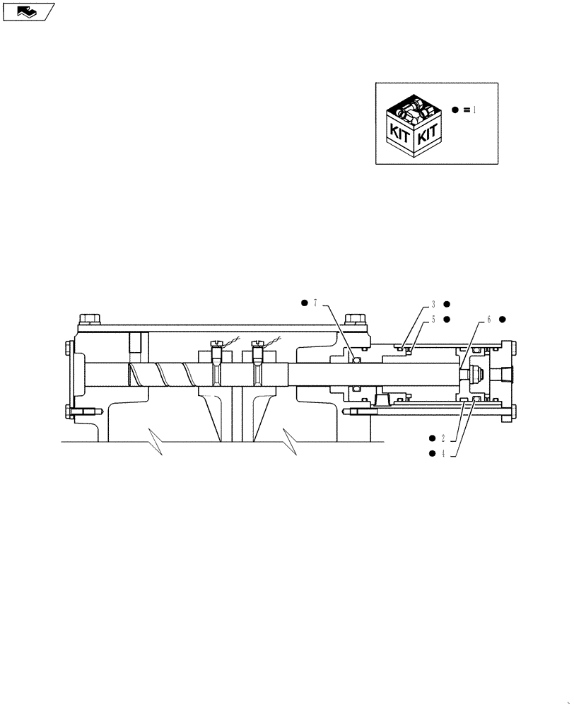 Схема запчастей Case IH TITAN 3030 - (21.126.02) - AUXILIARY TRANSMISSION, AIR SHIFT CYLINDER SEAL KIT (21) - TRANSMISSION