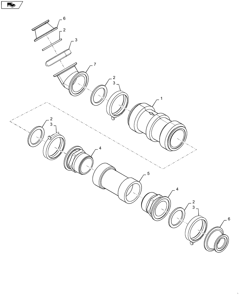 Схема запчастей Case IH 4420 - (09-020[01]) - FLOWMETER, HIGH FLOW PLUMBING Liquid Plumbing