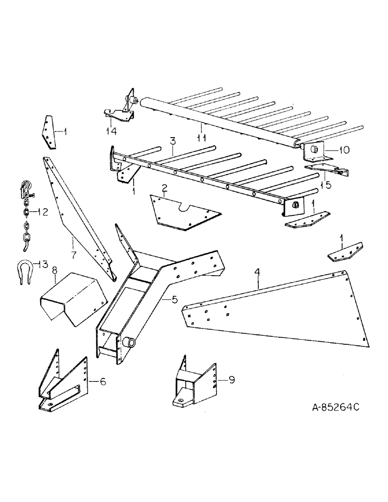 Схема запчастей Case IH 241 - (A-03) - HITCH AND PICKUP COVER (37) - HITCHES, DRAWBARS & IMPLEMENT COUPLINGS