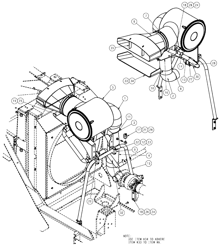 Схема запчастей Case IH FLX3010 - (02-013) - AIR INTAKE SYSTEM (01) - ENGINE