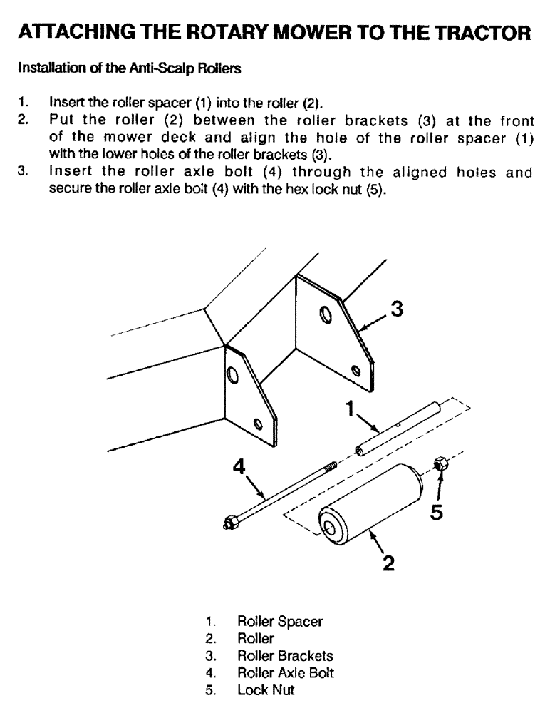 Схема запчастей Case IH 61MS - (15) - ATTACHING THE ROTARY MOWER TO THE TRACTOR 