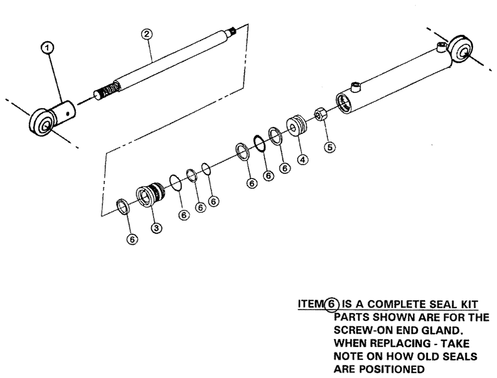 Схема запчастей Case IH PATRIOT 150 - (07-003) - HYDRAULIC CYLINDER - BOOM INNER FOLD (2" X 20" - 1 1/4" DIA. ROD) Cylinders