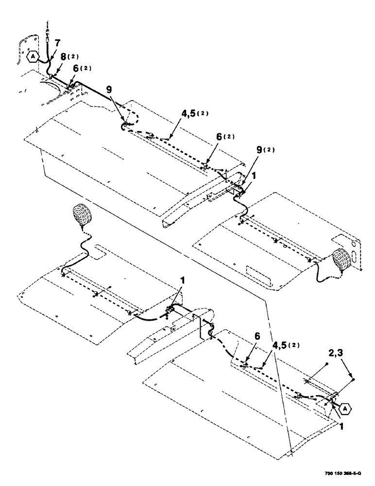 Схема запчастей Case IH DC515 - (4-04) - FLASHER LIGHT HARNESS ASSEMBLY (09) - CHASSIS