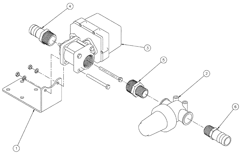 Схема запчастей Case IH SPX4260 - (09-001) - VALVE PLUMBING GROUP, 5 SECTION Liquid Plumbing