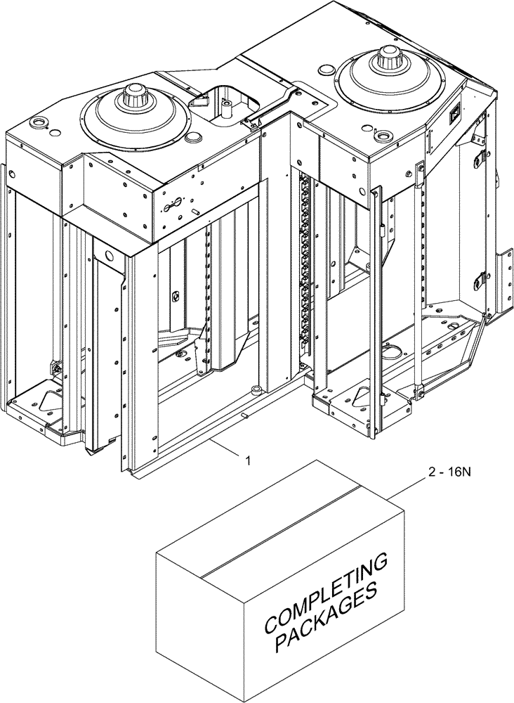 Схема запчастей Case IH 2555 - (09A-40) - DRUM SERVICE ASSEMBLIES / COMPLETING PACKAGES (13) - PICKING SYSTEM