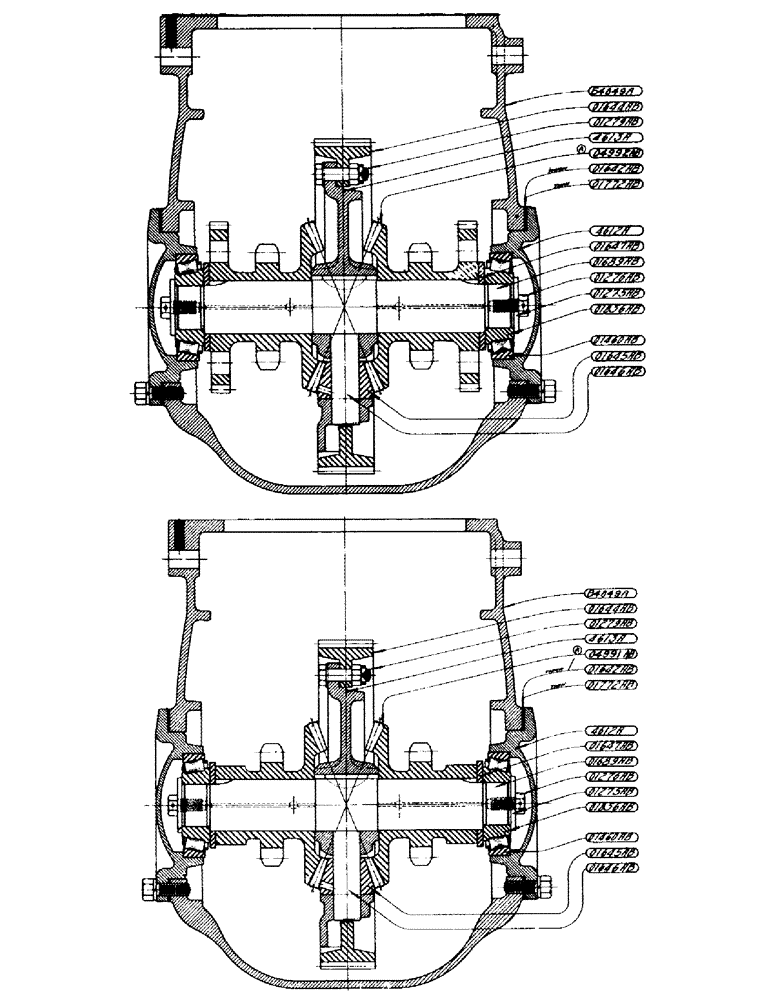 Схема запчастей Case IH DV-SERIES - (064) - DIFFERENTIAL SHAFT ASSEMBLY, FOR "DC" - "DO" - "DV" TRACTORS (06) - POWER TRAIN