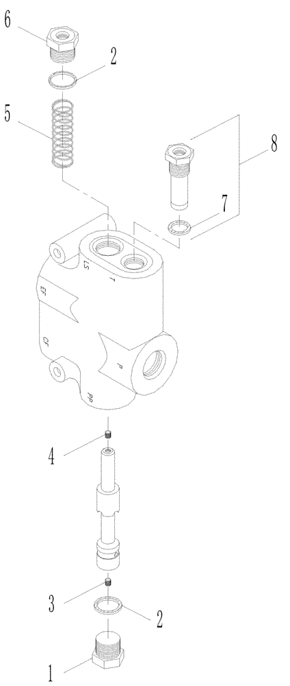 Схема запчастей Case IH A7000 - (B05.05[01]) - Hydraulic Priority Valve {Steering} (07) - HYDRAULICS