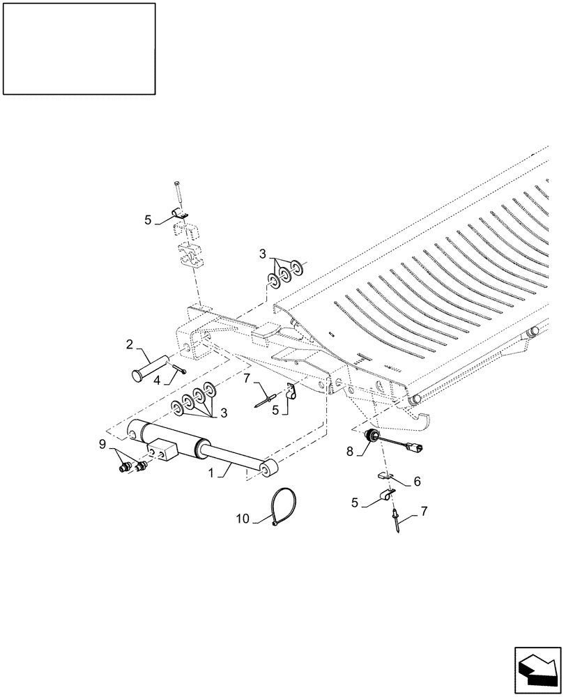 Схема запчастей Case IH LB433S - (18.87727122[03]) - DIA : KNIFE DRAWER KIT - KNIFE DRAWER FOR 33 KNIVES (18) - ACCESSORIES