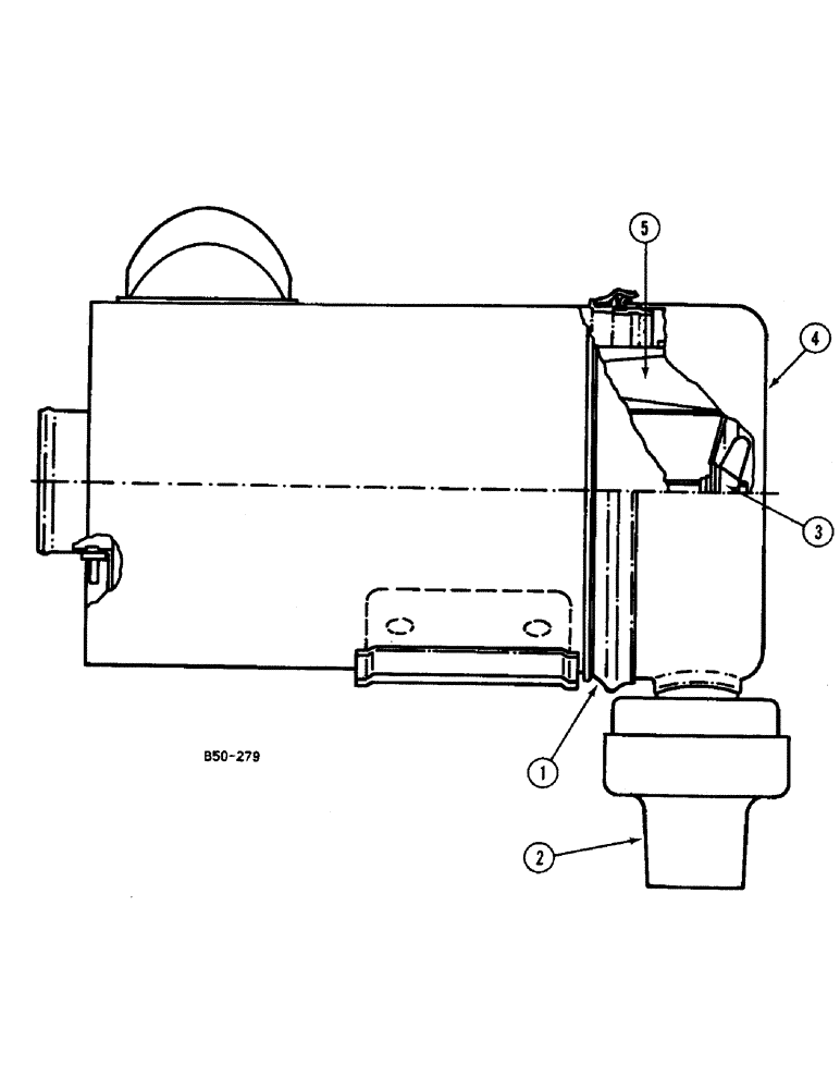 Схема запчастей Case IH 248 - (2-124) - AIR CLEANER - "DONALDSON" (02) - ENGINE